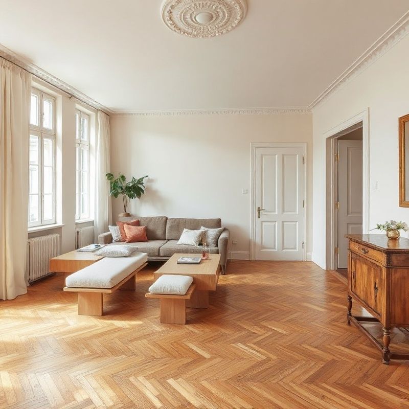 Appartement des années 1930 dans le quartier Moulins pendant sa rénovation complète